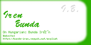 iren bunda business card